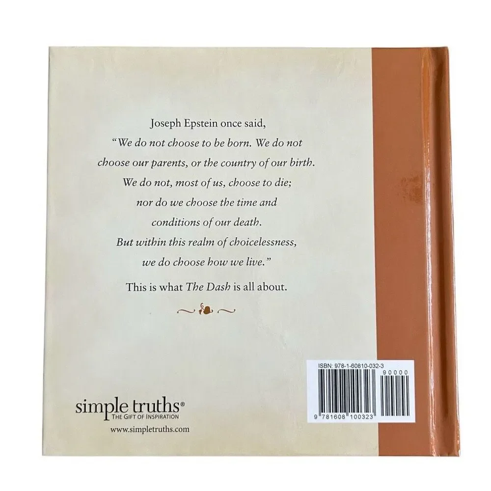 The Dash: Making a Difference with your Life Hardcover with DVD Linda Ellis